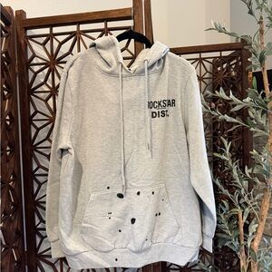 Rockstar Dist. Men's Heather Gray Pullover Hoodie